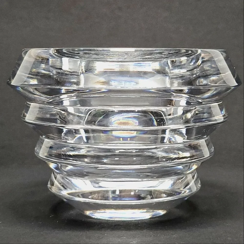 Vintage Lenox Ovations Radiance Crystal Votive Candle Holder Made In Slovenia